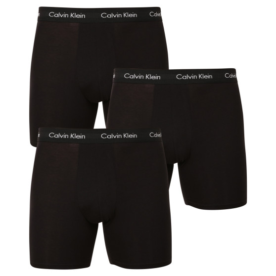 3PACK fekete Calvin Klein férfi boxeralsó (NB1770A-XWB)
