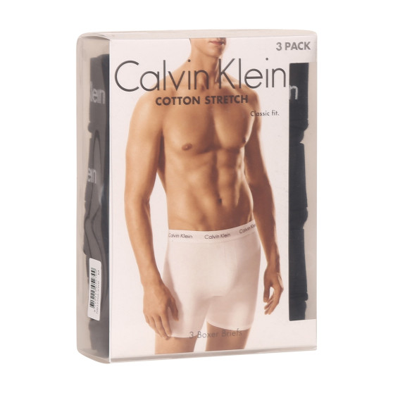 3PACK fekete Calvin Klein férfi boxeralsó (NB1770A-XWB)