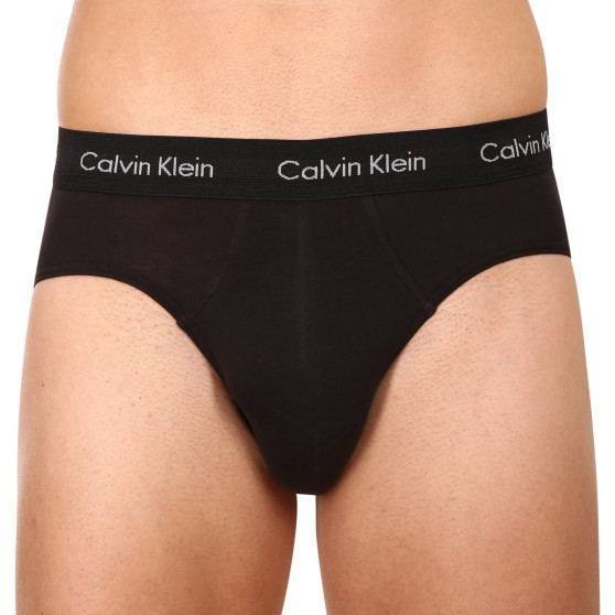 3PACK Fekete Calvin Klein férfi slip alsónadrág (U2661G-CAQ)