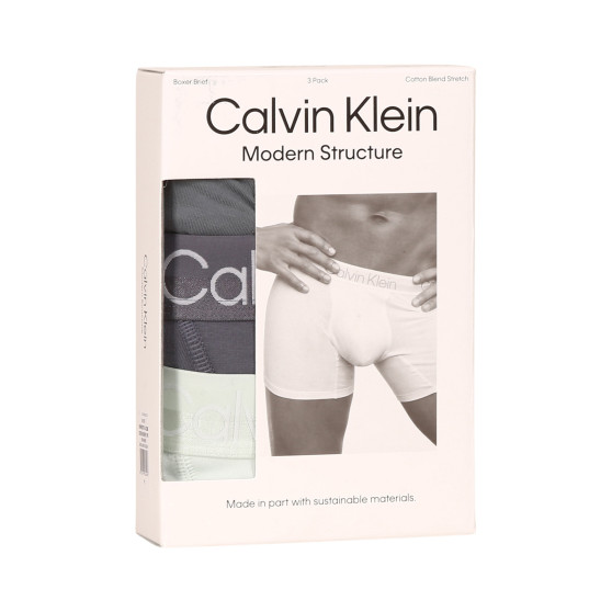3PACK többszínű Calvin Klein férfi boxeralsó (NB2971A-CBB)