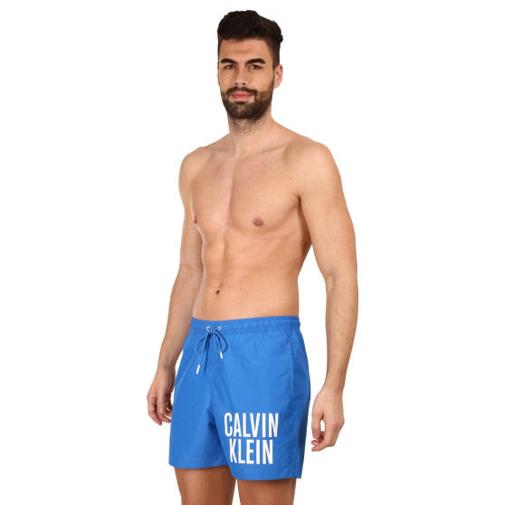 Férfi fürdőruha Calvin Klein kék (KM0KM00794 C4X)