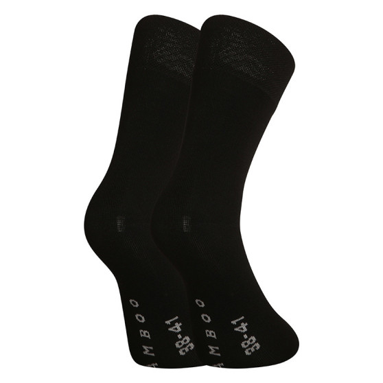 5PACK Bambusz varratmentes fekete Gino zokni (82003)
