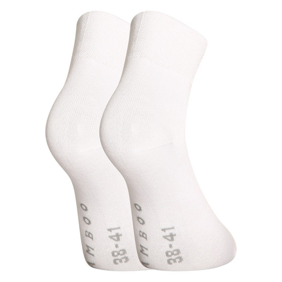 3PACK Fehér Gino bambusz zokni (82004)