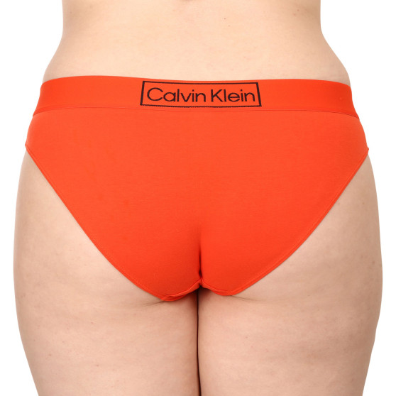 Női bugyi Calvin Klein túlméretezett narancssárga (QF6824E-3CI)