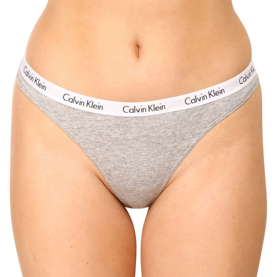 5PACK tarka Calvin Klein női tanga (QD3585E-E6T)