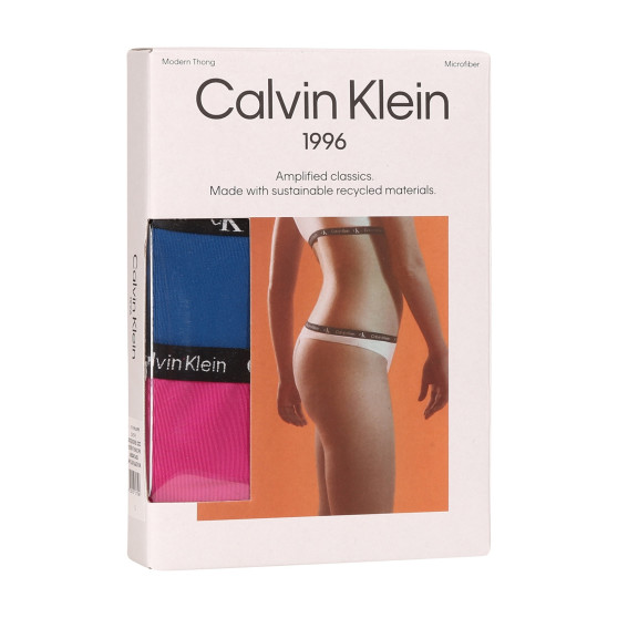 2PACK tarka Calvin Klein női tanga (QD5035E-C0Z)