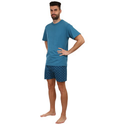Férfi pizsama Gino kék (79114)