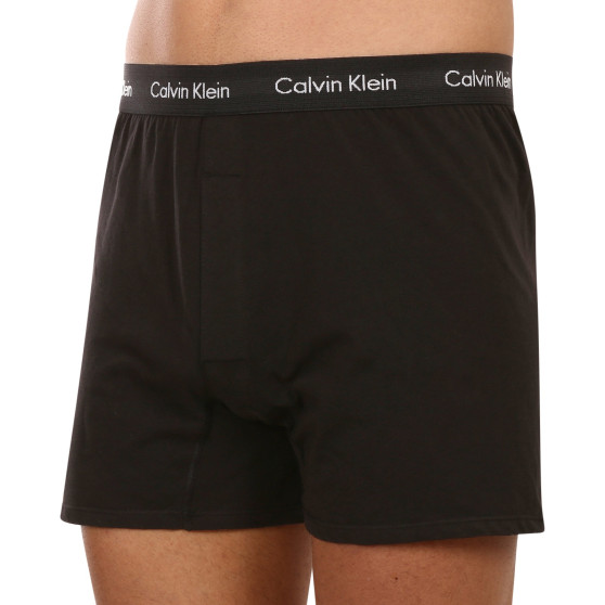 2PACK fekete Calvin Klein férfi klasszikus boxeralsó (NB3522A-UB1)