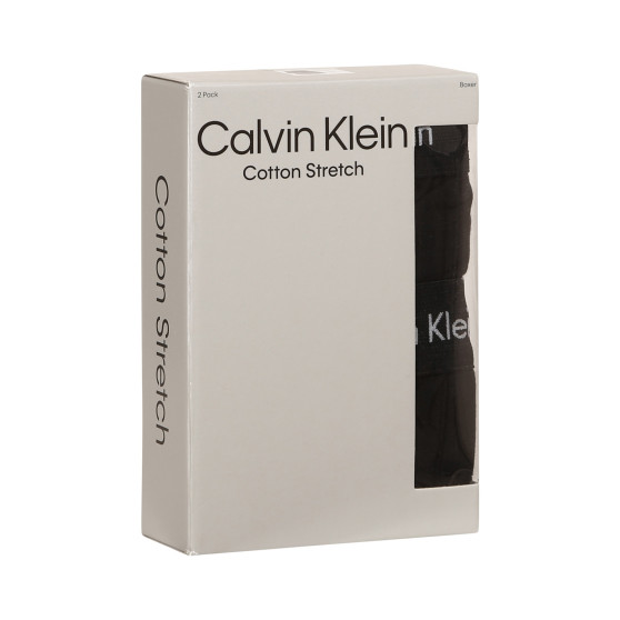 2PACK fekete Calvin Klein férfi klasszikus boxeralsó (NB3522A-UB1)