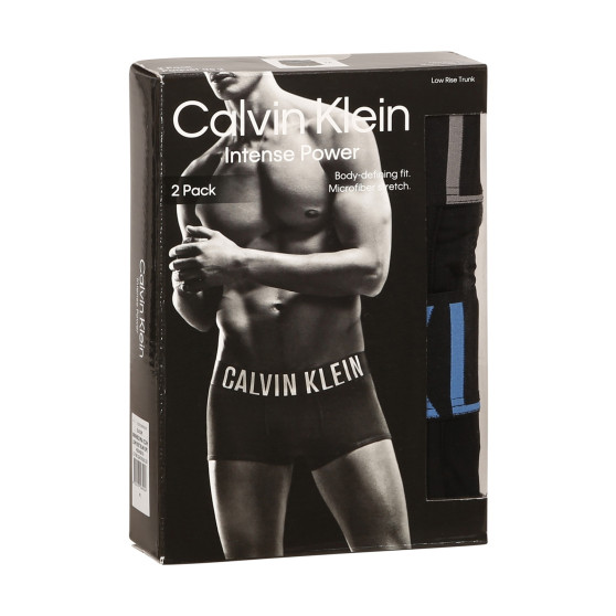 2PACK fekete Calvin Klein férfi boxeralsó (NB2599A-C2H)