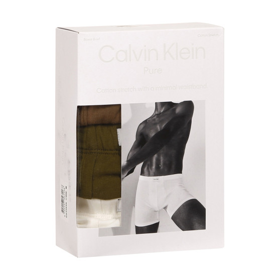 3PACK tarka Calvin Klein férfi boxeralsó (NB3263A-CBW)