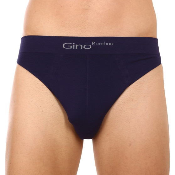 Gino Bambusz kék  férfi slip alsónadrág (50003)