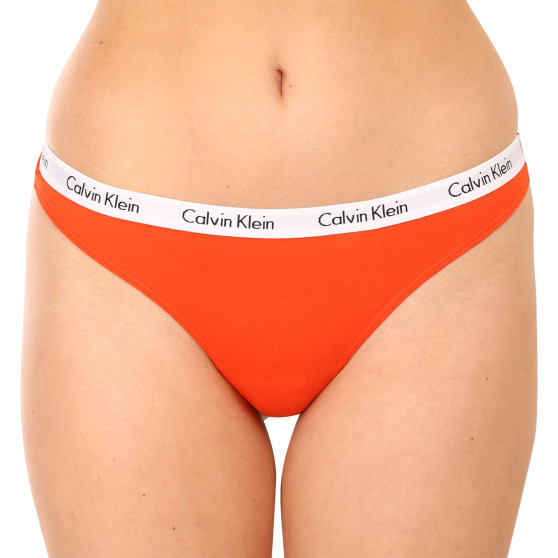 5PACK tarka Calvin Klein női tanga (QD3585E-BNG)