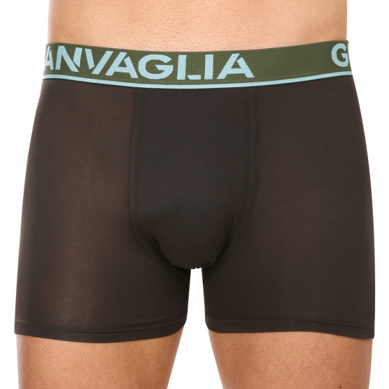 5PACK fekete Gianvaglia férfi boxeralsó (GVG-5010)