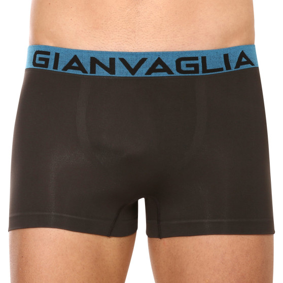 10PACK fekete Gianvaglia férfi boxeralsó (9927)