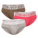 3PACK Férfi slip alsónadrág Calvin Klein tarka (NB3129A-C7Z)