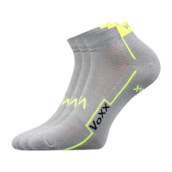 3PACK világos szürke VoXX zokni (Kato)