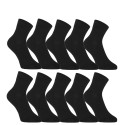 10PACK Fekete bambusz Styx zokni (10HBK960)