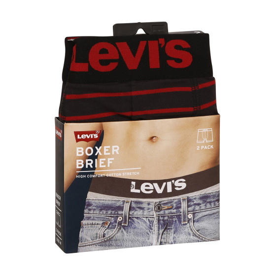 2PACK fekete Levis férfi boxeralsó (905011001 786)