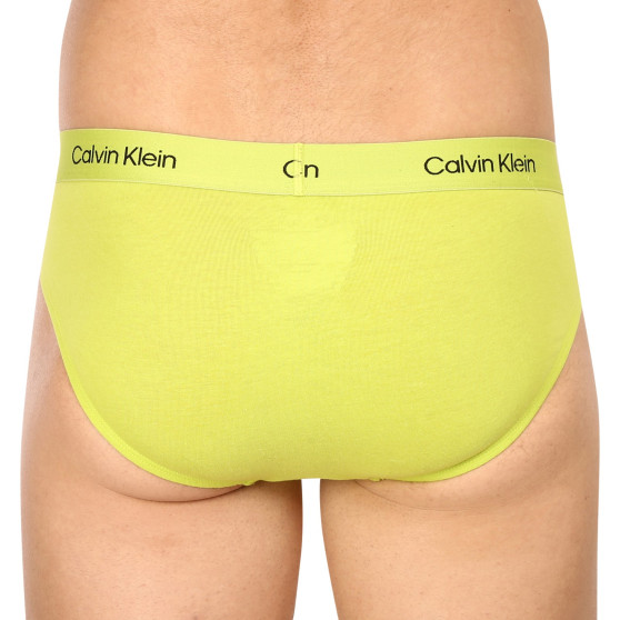 3PACK Férfi slip alsónadrág Calvin Klein tarka (NB3527A-DY0)