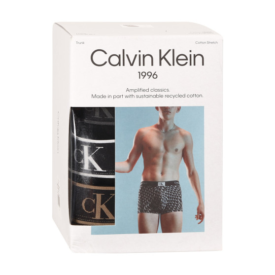 7PACK fekete Calvin Klein férfi boxeralsó (NB3582A-CDB)