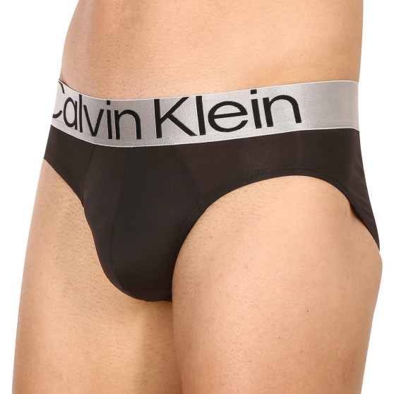 3PACK Férfi slip alsónadrág Calvin Klein tarka (NB3073A-C7U)