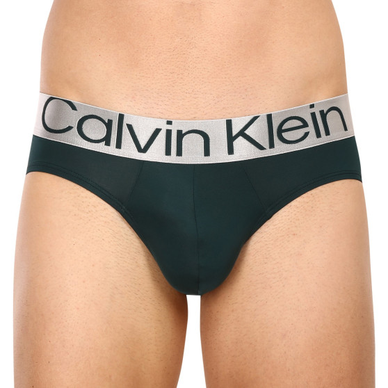 3PACK Férfi slip alsónadrág Calvin Klein tarka (NB3073A-C7U)