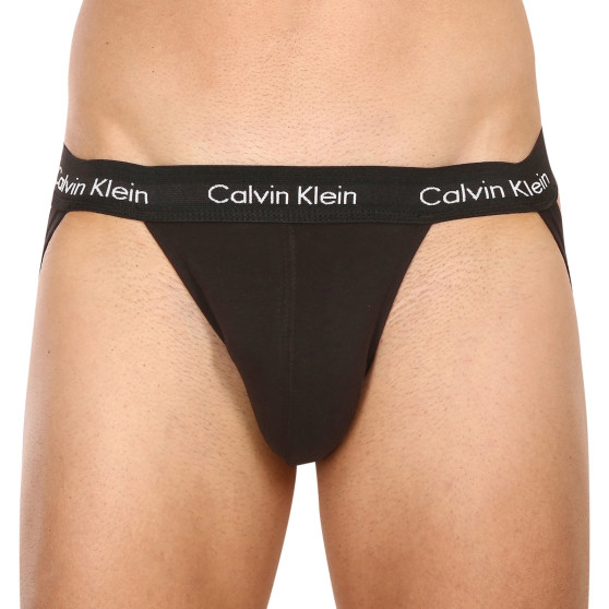3PACK Fekete Calvin Klein férfi jocks (NB2623A-UB1)