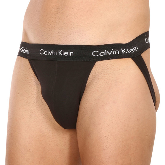 3PACK Fekete Calvin Klein férfi jocks (NB2623A-UB1)