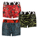 3PACK gyermek boxeralsó Styx art sport gumi több színben (3GJ12612)