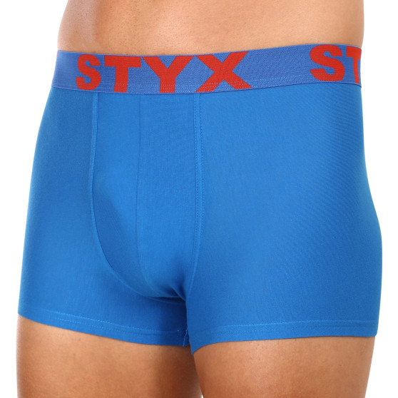 Nagyméretű kék férfi boxeralsó Styx sport gumi (R1167)
