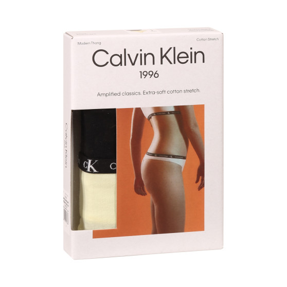 2PACK tarka Calvin Klein női tanga (QD3990E-BP5)