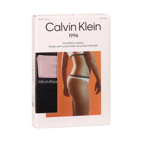 2PACK tarka Calvin Klein női tanga (QD5035E-C4U)