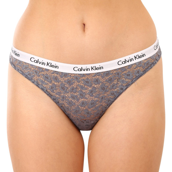 3PACK nagyméretű tarka Calvin Klein női alsók (QD3975E-BP7)