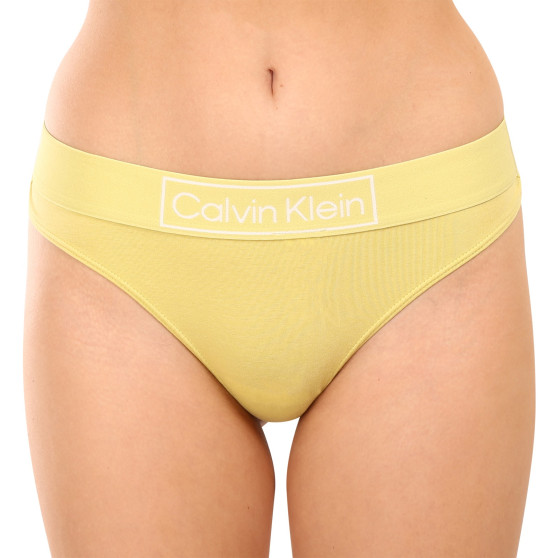 Női tanga Calvin Klein sárga (QF6774E-9LD)