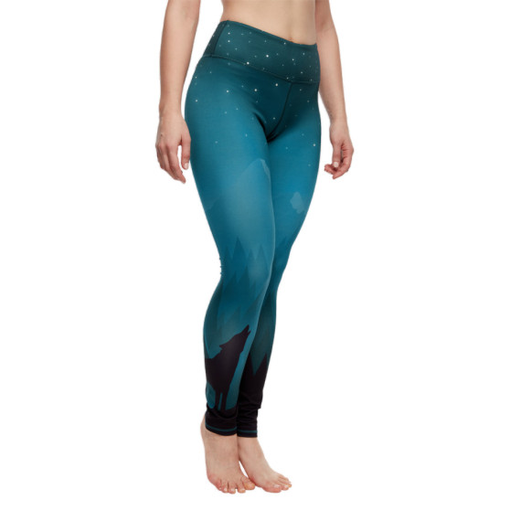 Vidám női leggings Dedoles fitness Dark Wolf (D-W-AW-LGS-C-RP-1088)