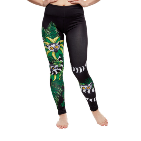 Vidám női leggings Dedoles fitness Lemur (D-W-AW-LGS-C-RP-009)