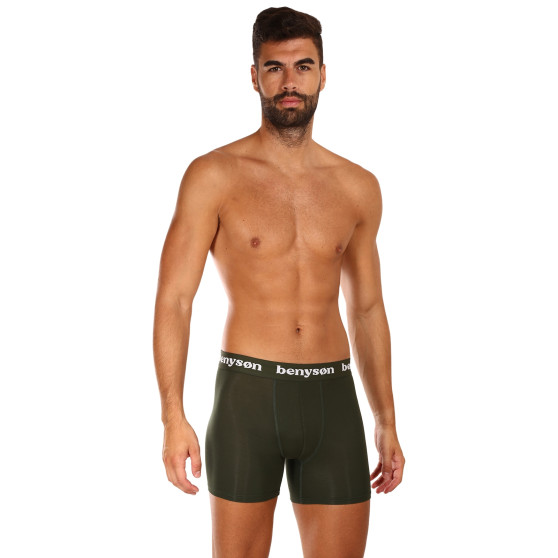 3PACK tarka bambusz Benysøn férfi boxeralsó (BENY-7016)