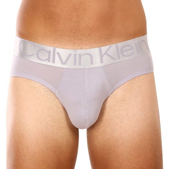3PACK Férfi slip alsónadrág Calvin Klein tarka (NB3129A-GIC)