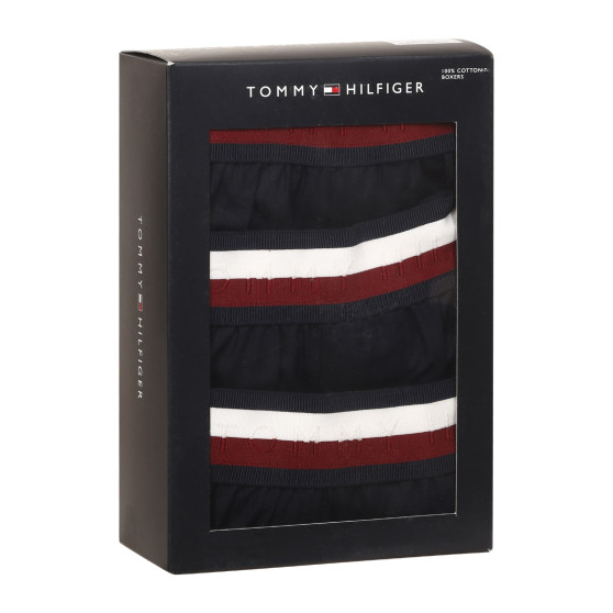 3PACK Sötétkék Tommy Hilfiger férfi klasszikus boxeralsó (UM0UM03121 0XO)