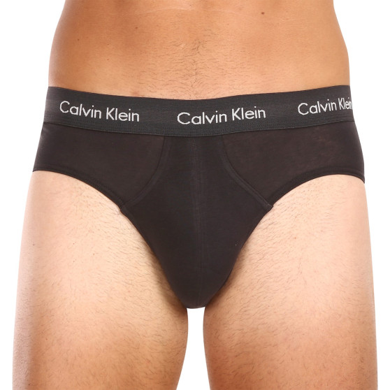 3PACK Fekete Calvin Klein férfi slip alsónadrág (U2661G-H50)