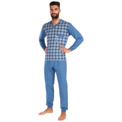 Nagyméretű kék Foltýn férfi pizsama (FPDN16)