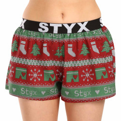Női boxeralsó Styx art sport gumi karácsonyi kötött (T1658)