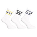 3PACK fehér BOSS hosszú zokni (50469371 106)