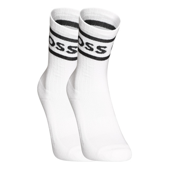 3PACK fehér BOSS hosszú zokni (50469371 106)