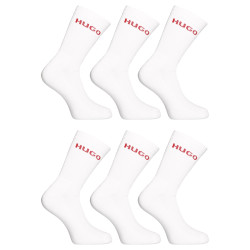 6PACK fehér HUGO hosszú zokni (50510187 100)