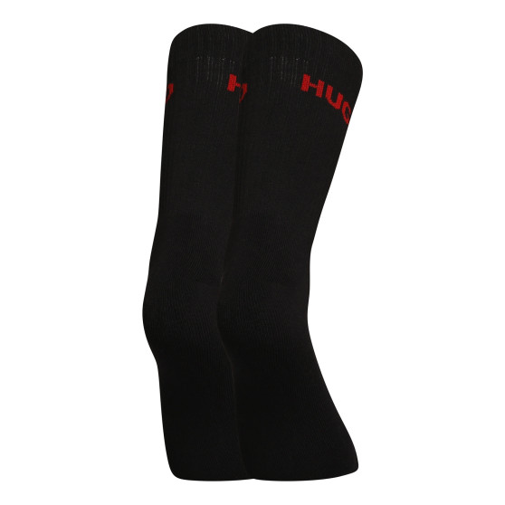 6PACK fekete hosszú HUGO zokni (50510187 001)