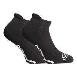 Styx Fekete rövid zokni fehér logóval (HN960)