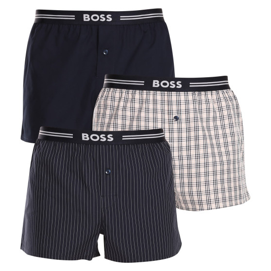 3PACK tarka Hugo Boss férfi klasszikus boxeralsó (50480034 275)