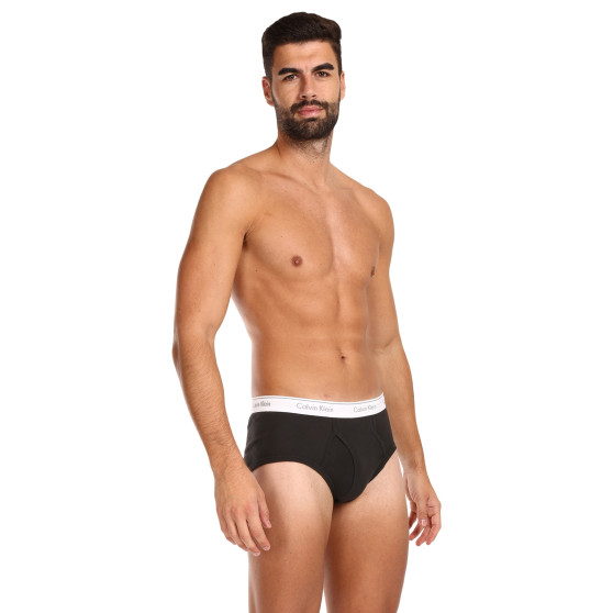 3PACK Fekete Calvin Klein férfi slip alsónadrág (NB1398A-001)